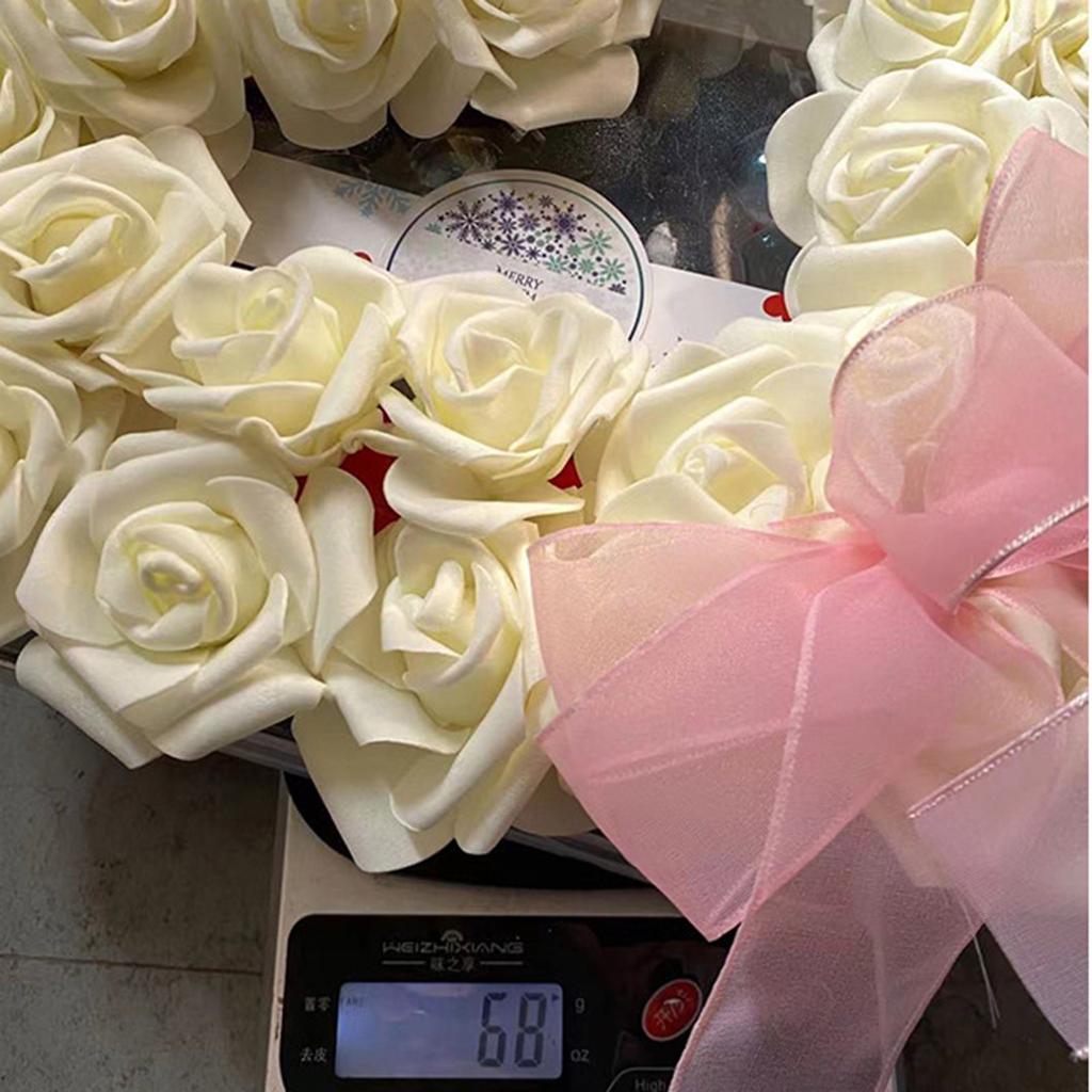 Valentine's Day White Rose Garland 2024 New Love Garland Outdoor Wedding Scene Decoration Props