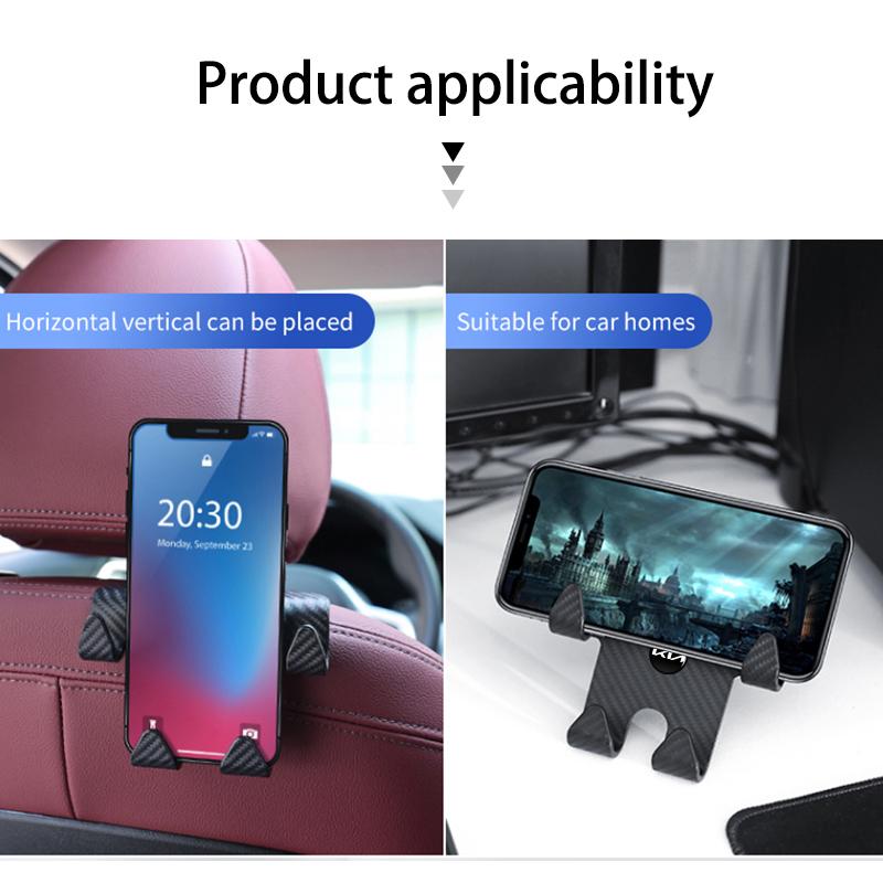 ABF3 Four Head Car Hook Seat Back Hanging Hook Headrest Hanger For KIA Cerato Soul Venga Forte Spectra Sedona Niro Cadenza