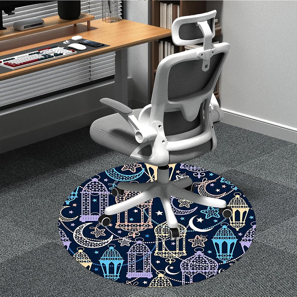 

1pc Lanterns Stars Chair Carpet for Office - Durable, Ideal for Chair Mats, Stylish & Functional Decorative Rug yy260203008 80cm by 80cm