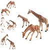 Realistic Pvc Giraffe Family Models For Collectors And Decor Featuring Three Unique Styles