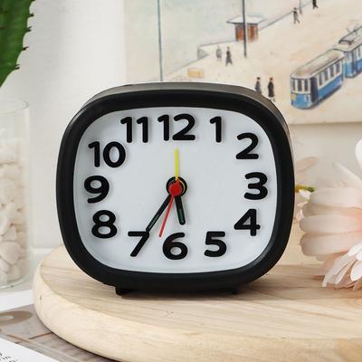 High Quality Quartz Quiet No Tick Alarm Clock Home Decor Bedside Clocks Number Clock