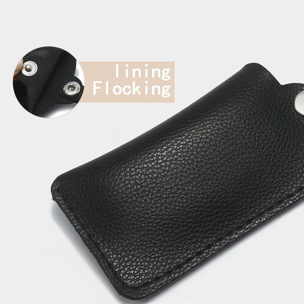 Eyewear Accessories Folding Glasses Bag PU Leather Myopia Frame Protector  Women