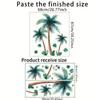 Beach Scenery Coconut Tree Wall Stickers DIY Palm Tree Decals Living Room Bedroom Home Decoration Self-adhesive Wall Accessories