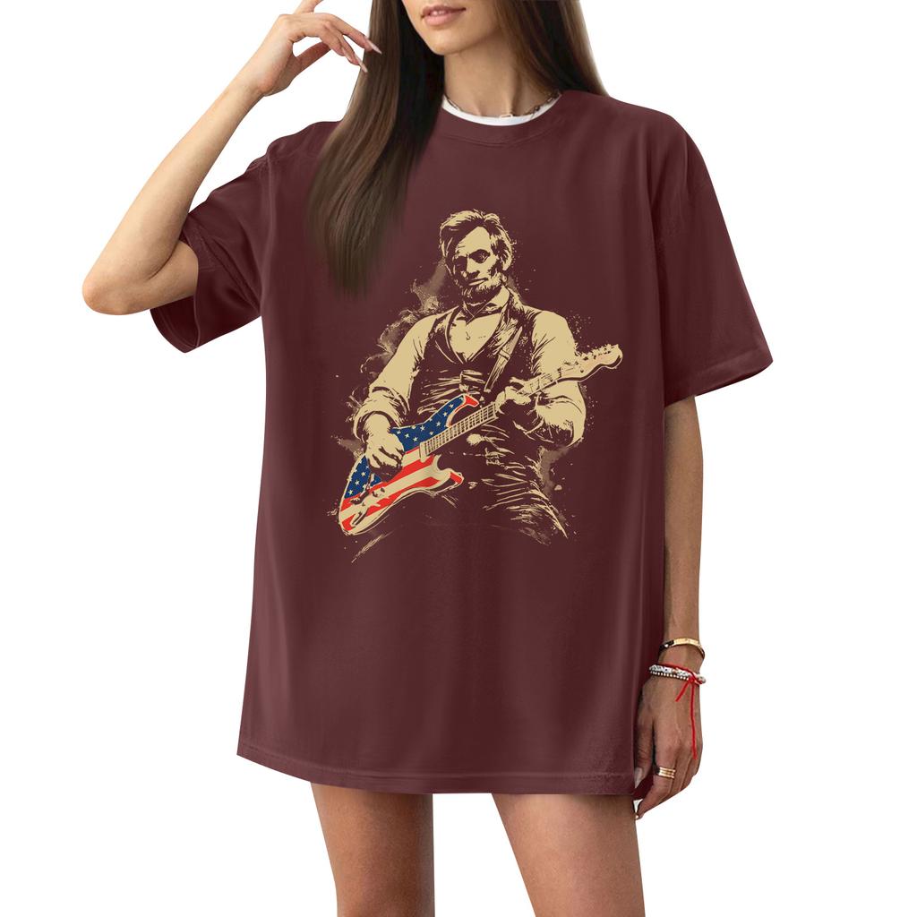 Women's Casual Letter Print Short-sleeved Top T-shirt