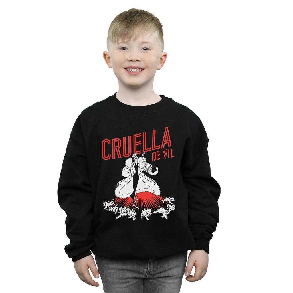 Disney Boys Cruella De Vil Dalmatians Sweatshirt