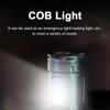 990000 Powerful Flashlight With 7 Wicks Super Tactical Light With COB Side Light Camping Lantern USB Rechargeable Outdoor Torch