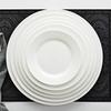 Huawensen 11-inch Pure White Bone China Plate