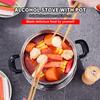 Outdoors Stainless Steel Alcohol Stove with Pot Portable Burner Rustproof Anti-corrosion Cooking