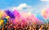 Proszek Holi Heart  Żółty  70 G