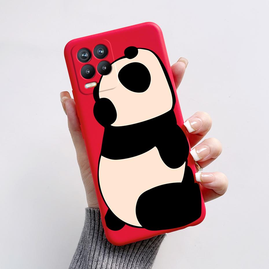 For Realme 8 Case Bear Cartoons Cat Cute Cover Coques For Realme 8 Pro Phone Cases Cover Realme8 5G Realme 8i Fundas Soft Capa