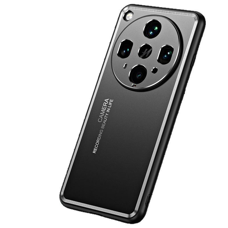Applicable to oppoFindX8ultra mobile phone case Reno14 metal back plate A3pro all-inclusive anti-drop new hard case