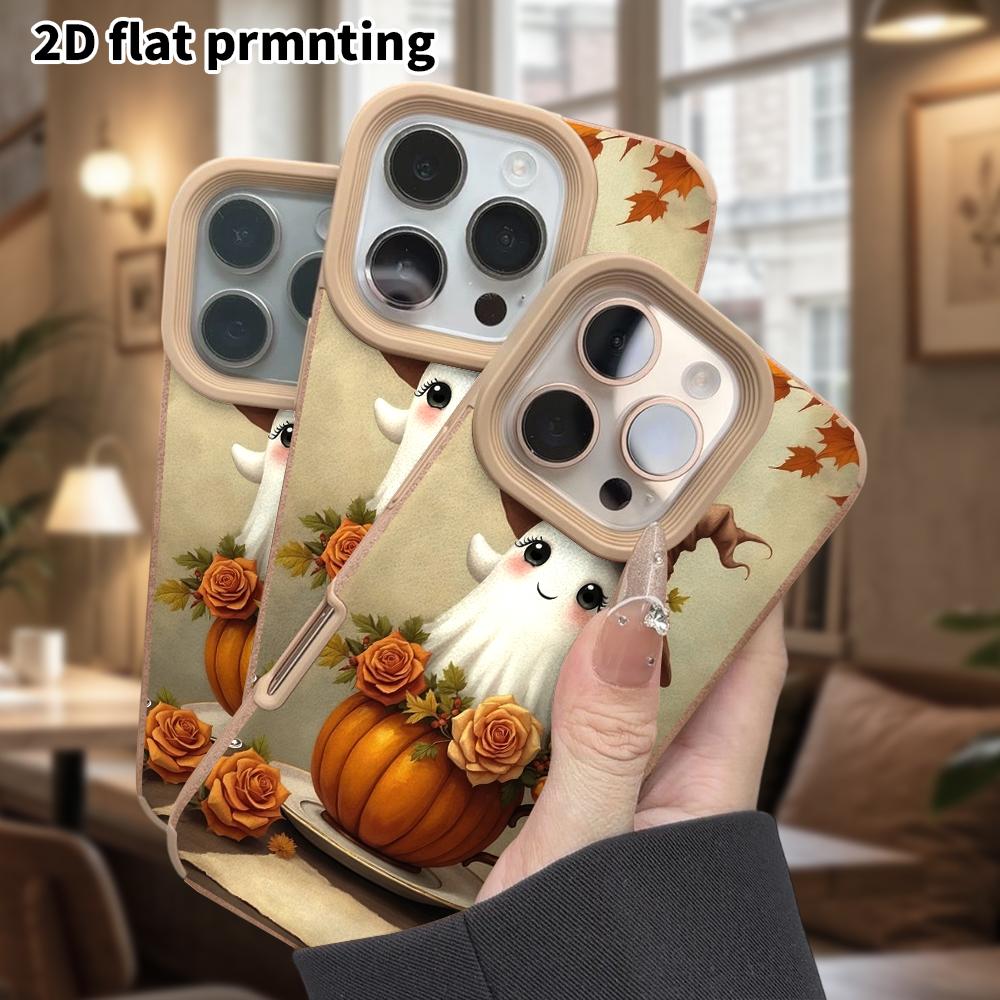 Phone Case: Lambskin 2D Flat Samsung Galaxy A34 A35 M05 M06 S20 S22 S21 FE Plus 5G Protective Case, Vintage Autumn, Christmas and Halloween Gift