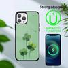 Four-leaf clover Phone Case For iPhone 17,16,15,14,13,Pro,Max,Plus,Magnetic For Magsafe Wireless Charging