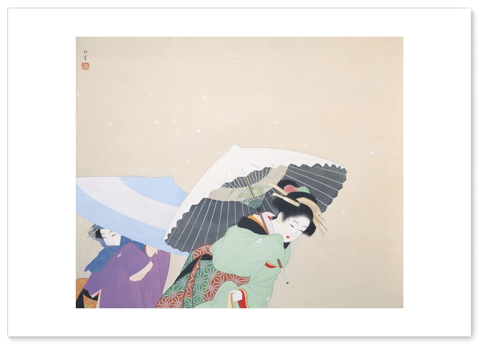 

Плакат Shoen Uemura Snow Размер A3 в интерьерной живописи Арт Обои Плакат Пион (Японская живопись) [Сделано в Японии] [Для обоев]