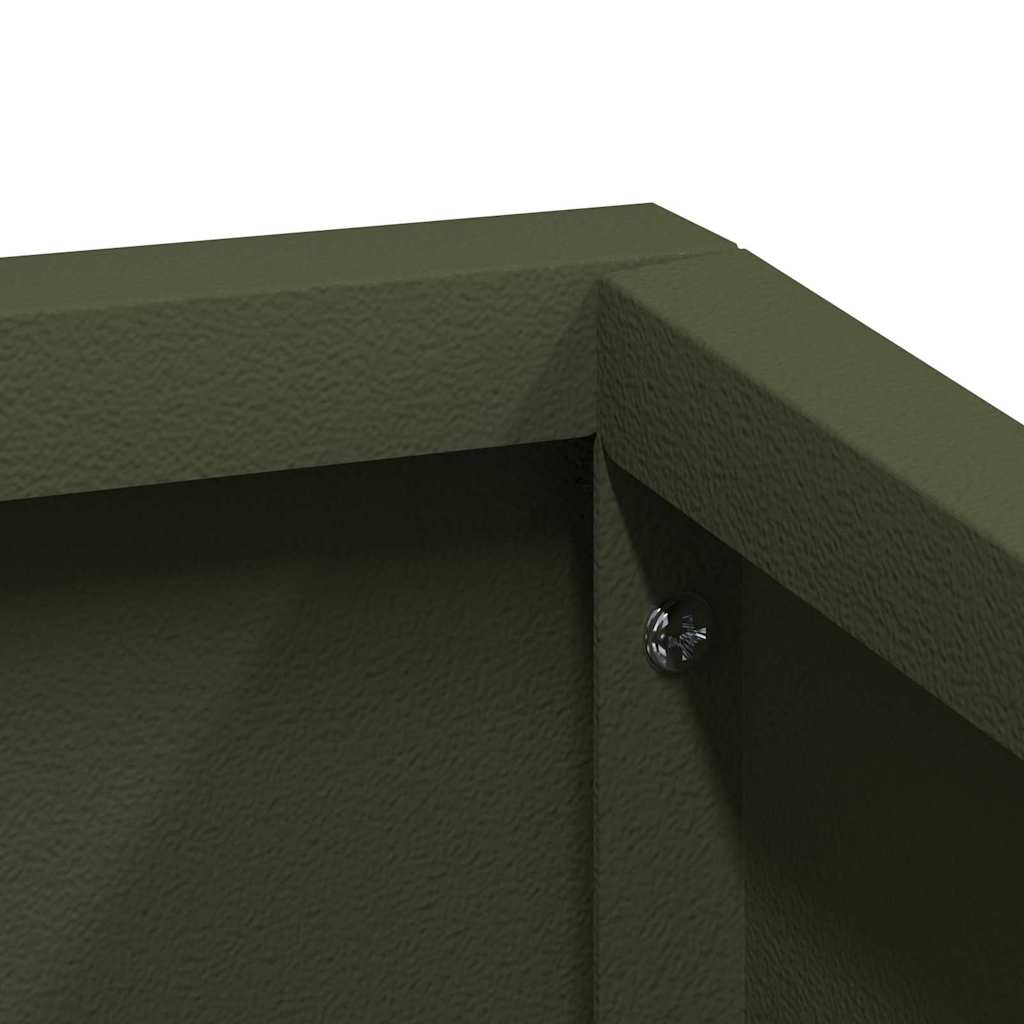 Garden Planter Olive Green 100 X 100 X 50 Cm