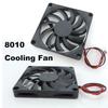 8cm 8010 DC 5V 12V 24V wentylator chłodzący bezszczotkowy do części drukarki 3D Reprap DC Cooler 80 x 80 x 10mm plastikowy wentylator 2pin