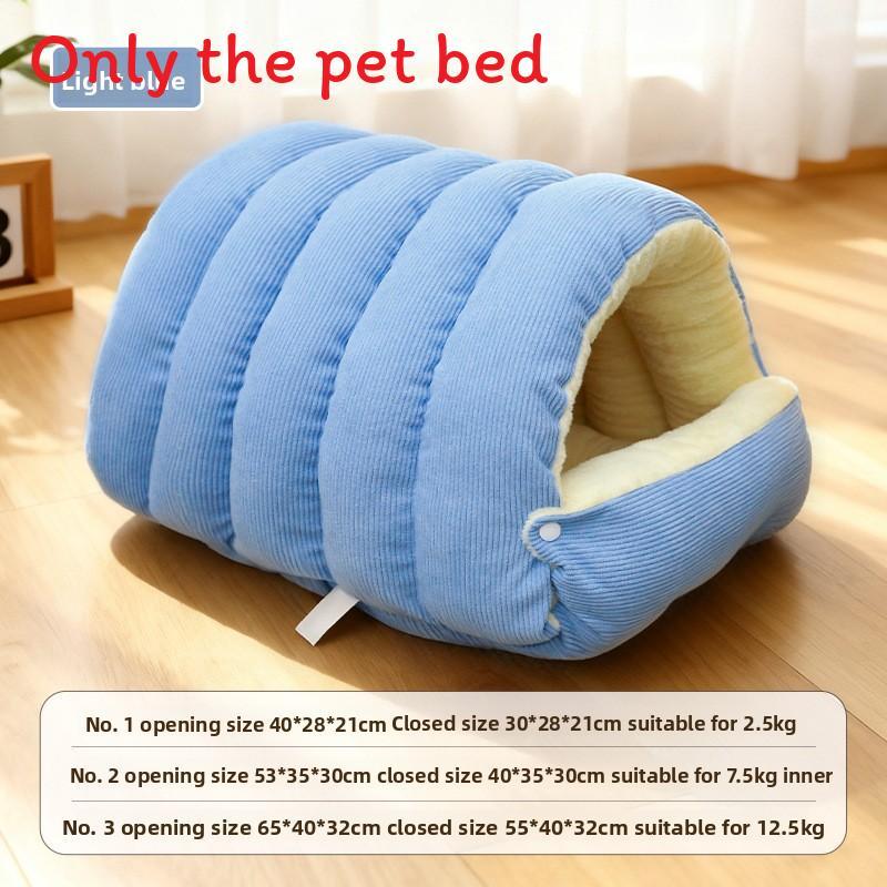 Pet Haven Enclosed Cat And Small Dog Bed With Pp Cotton For Cozy Comfort