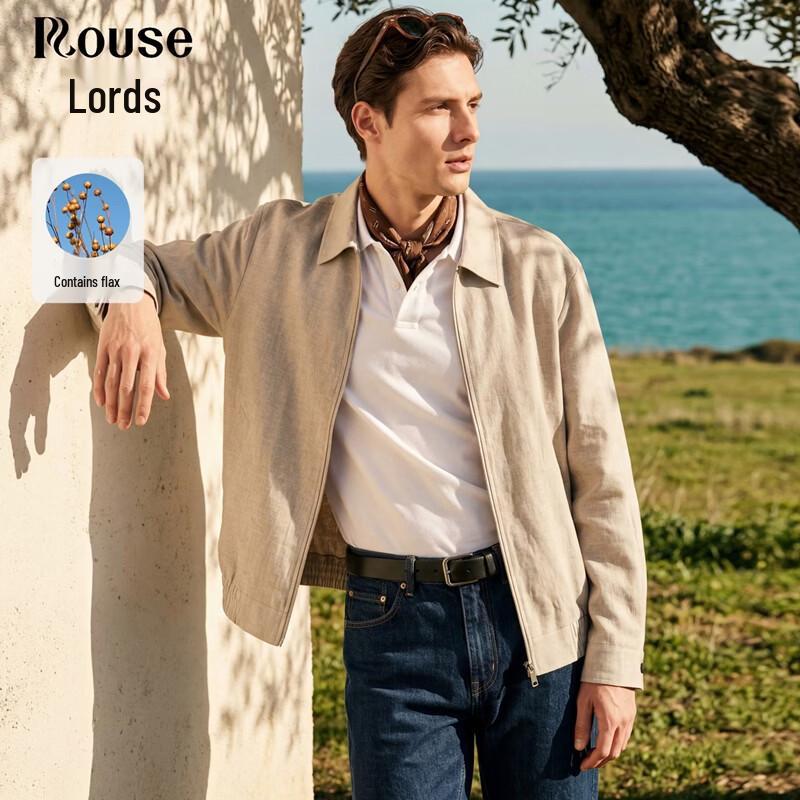 Men s Linen Blend Lapel Jacket 175