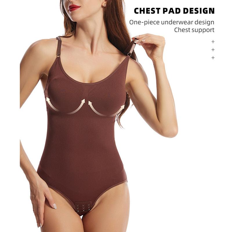 Damen Shapewear Body Bauchkontrolle Po-Lifting Schrittloser Unterwäsche Nahtloses Formen