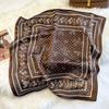 High-end light luxury small square scarf women's Hangzhou satin silk versatile professional wear with shirt scarf neck protection scarf silk scarf