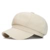 Solid Color Newsboy Cap Unisex Fiddler Hat Adjustable Driving Cabbie Cap Casual Winter Warm