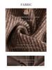 Women's Khaki Striped Wool-Blend Blazer - Slim Fit, Autumn/Winter 2025