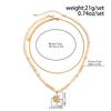 SHIXIN 2Pcs/Set Coconut Husk Wood Beads Chain Choker Necklace for Men Bohemian Sun Conch Starfish Pendant Necklace Male Jewelry