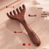 Six-Claw Dual-Use Deer Antler Head & Scalp Massage Comb for Gua Sha and Meridian Therapy