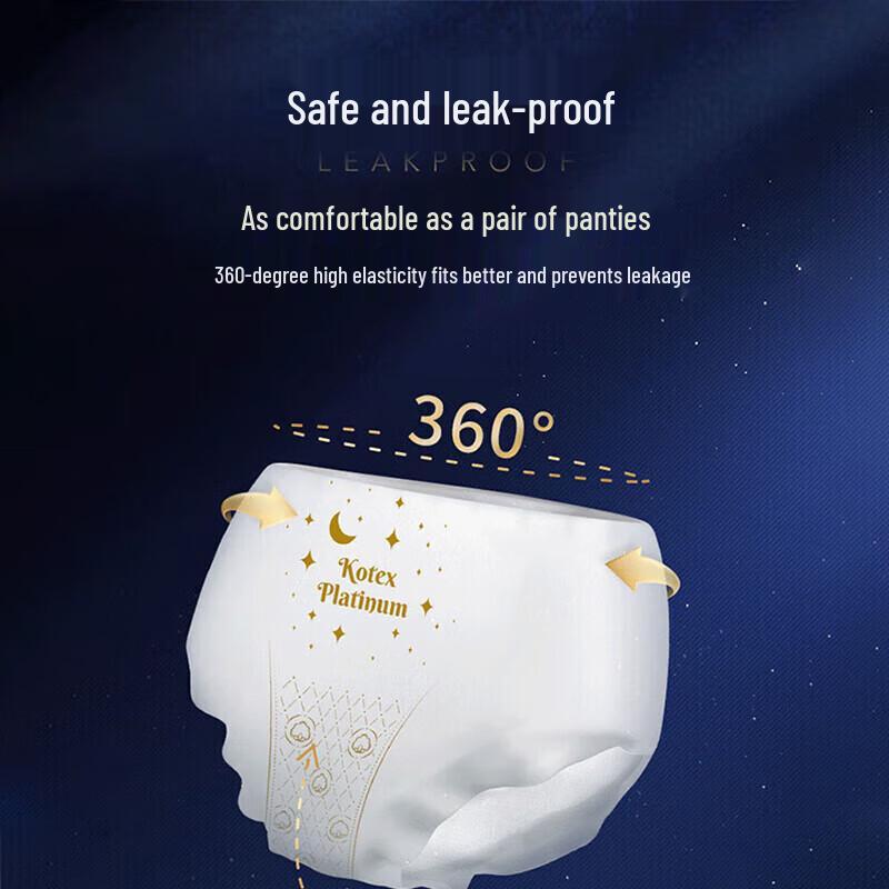 Kotex Pure Cotton Antibacterial Sanitary Pads Day & Night Set with Night Pants