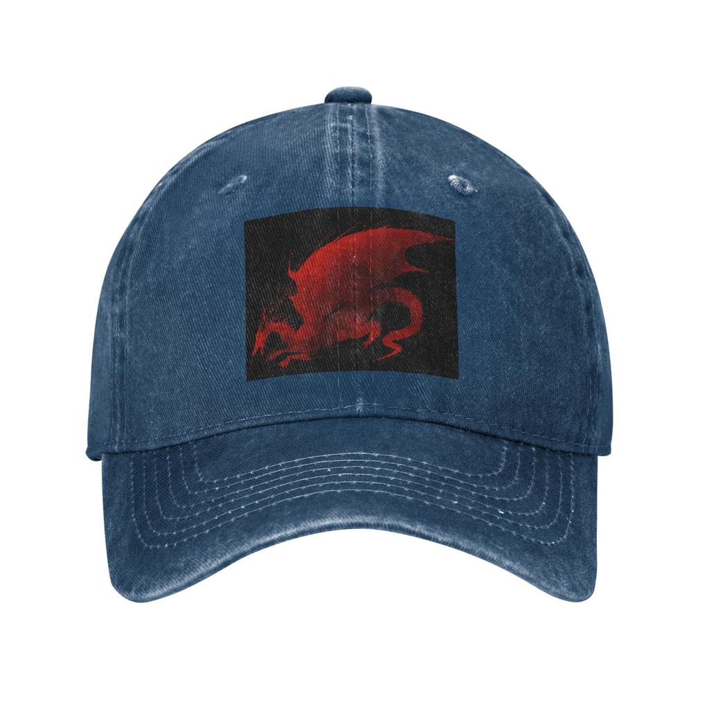 Dragon Age Origins Blood Dragon V2 Denim Cap Casual Baseball Caps Adjustable Hat Summer Unisex Baseball Hats