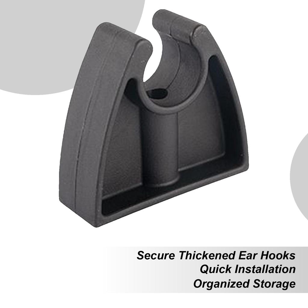 Marine Pole Light Storage Clips Black Boat Pole Light Holder Holder For Hook Organization Deck Wall Marine Ship Dock Kayak