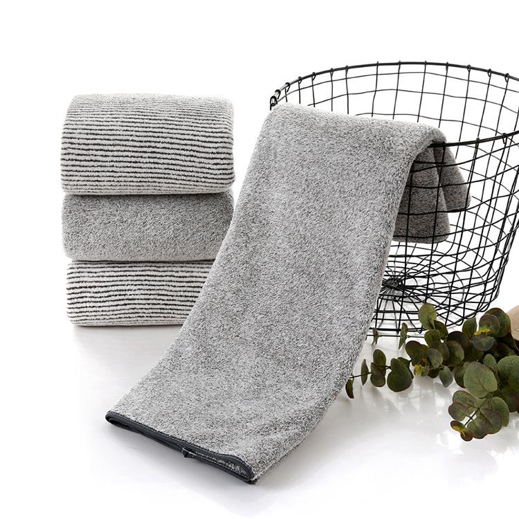 Soft Absorbent Coral Fleece Bath Towel - Perfect for Home, Beach, Couples, and Daily Use