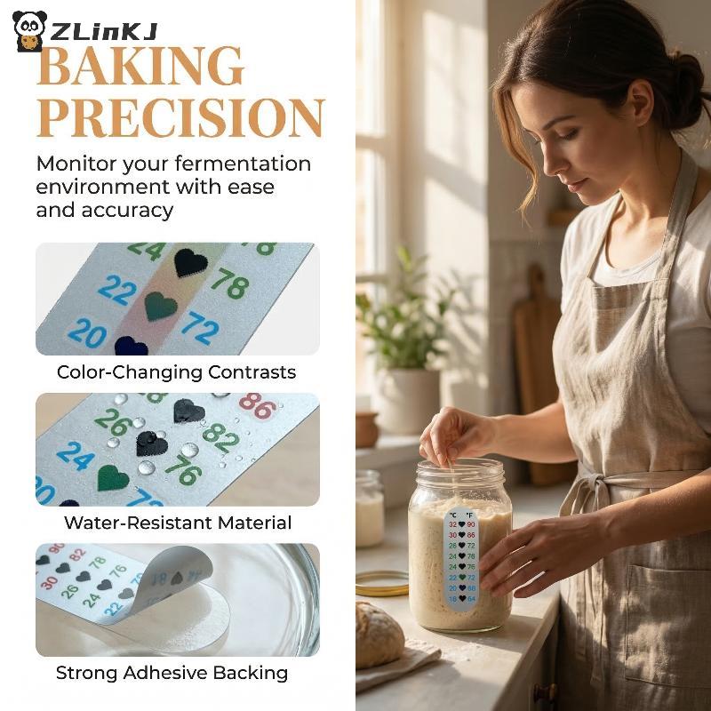 Teig-Fermentationsthermometer-Patch Digitaler Temperaturaufkleber zum Backen Home Kitchen Säurebrot Gärung