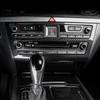 Car Tuning Carbon Fiber ABS Air conditioning Switch Adjustment Frame Cover Trim Accessories For Genesis G80 DH 2015-2020 LHD