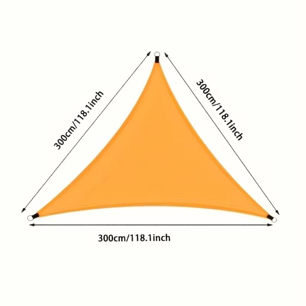 Triangle Triangle Sunshade With Ropes Outdoor Canopy Sun Protection Awning Shade Cloth  Pool Area
