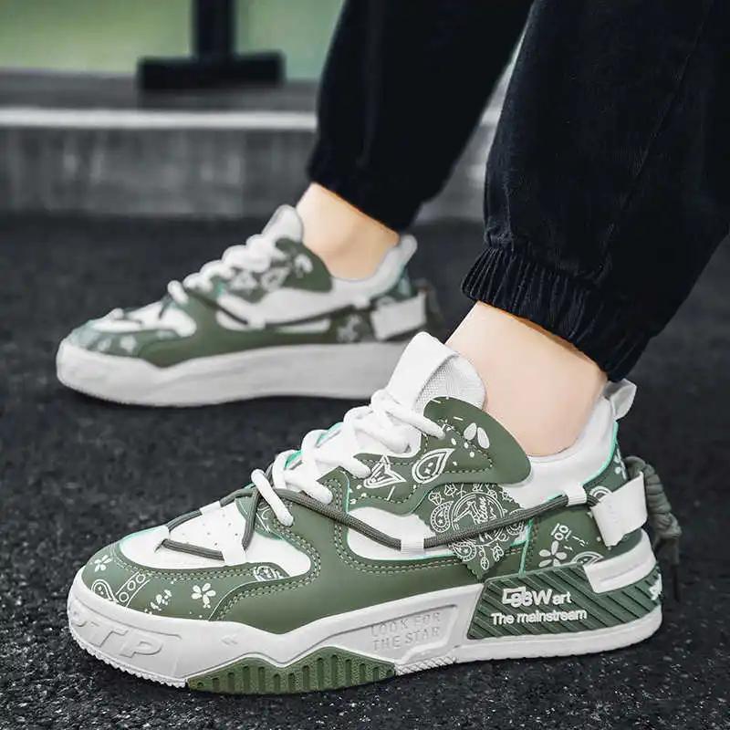 Thick Heel White Skate Vulcanize Name Brand Sneakers Comfortable Woman Shoes Sport Play Lowest Price Caregiver Factory