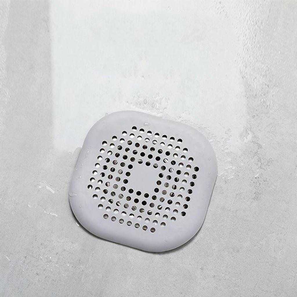 Sewer Floor Drain Net With Suction Cup Shower Drain Hair Cover Kitchen Bathroom Floor Drain PadGray