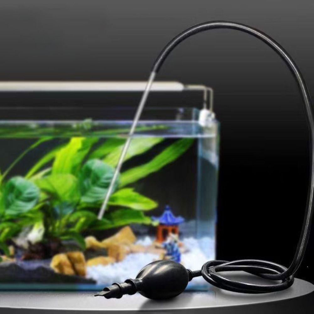 Manual Aquarium Water Changer Siphon Pump Efficient Fish Tank Cleaner Ecosystem Tank