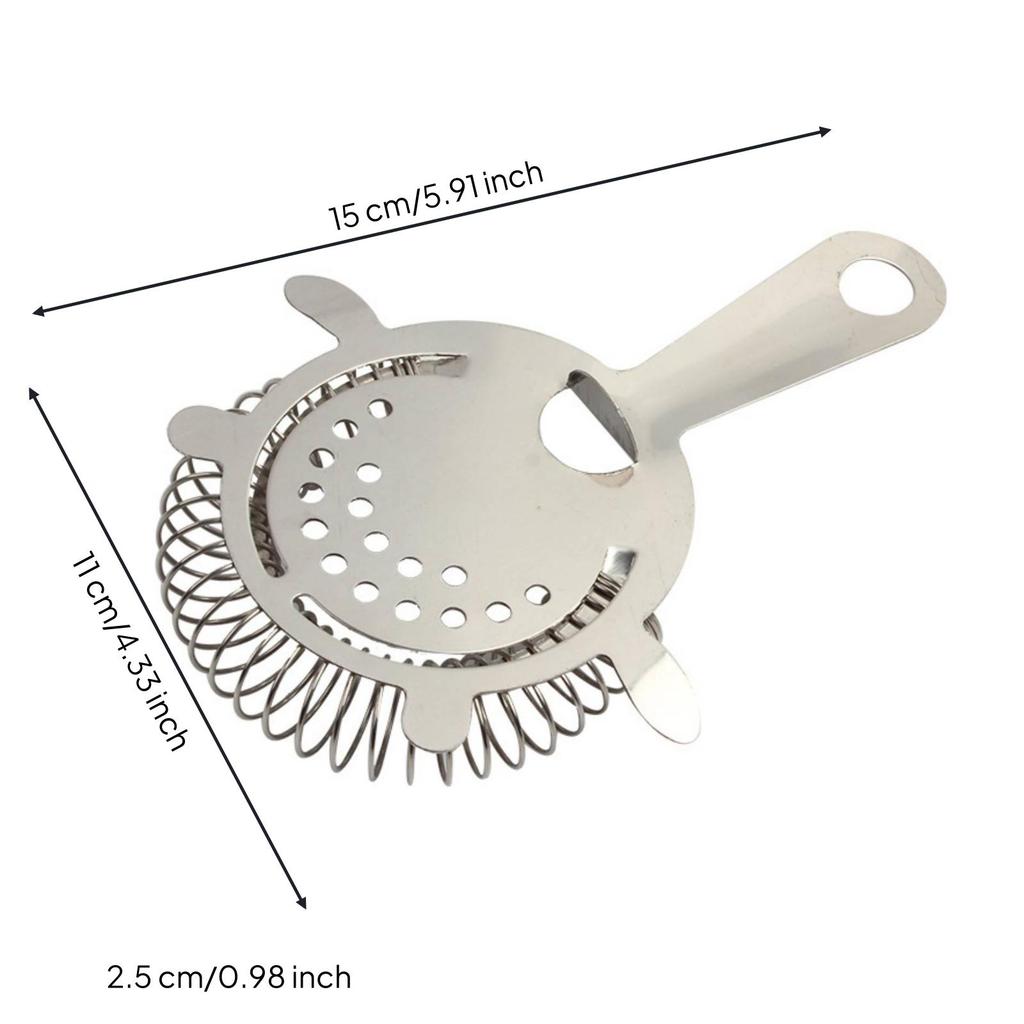 Spring cocktails Strainer Fits Most Shakers Perforated Hanging Hole for