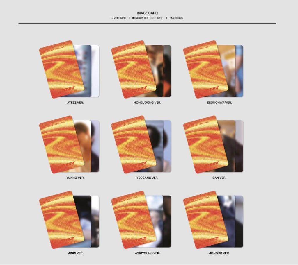 [USED] ATEEZ GOLDEN HOUR:Part3 POCA 9Ver