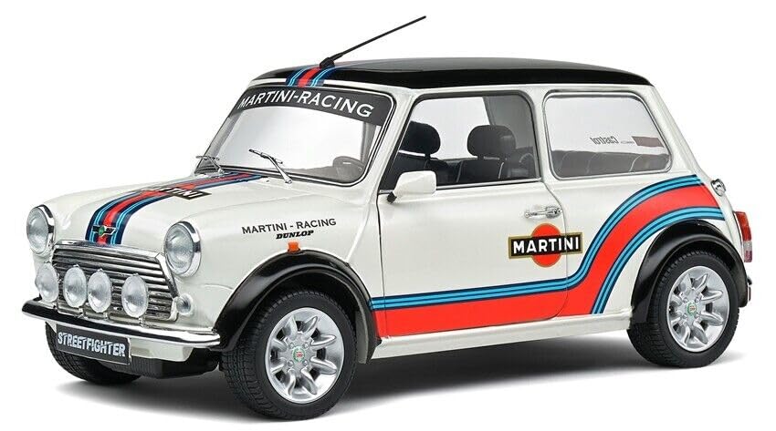 Solido scale Mini Cooper Sport Martini 1998 SOLIDO MINI COOPER SPORT MARTINI S1800610 Diecast Car 1/18