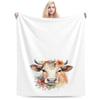 Cute Cow Custom Warm Gift An UltraSoft Micro Fleece Blanket