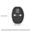 VMAD6 4pc Car Door Mute Damping Cushion Silicone Door Lock Buckle Door Protective Cover For Skoda Rapid Fabia 1 2 Karop Kamiq Superb