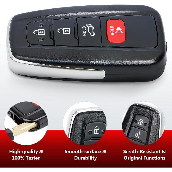 Board ID: 231451-3450, FCC ID: HYQ14FLA Smart Remote Key Fob Replacement for Toyota Highlander 2021 2022 2023 Keyless Entry Remote Control Car Key