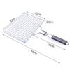 1pc 304 Stainless Steel Barbecue Net Clip Handle Supportable Multifunctional Barbecue Grill Outdoor Camping Picnic Cookware Tool