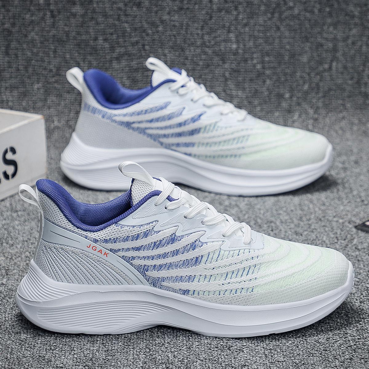 

Fashion High Quality Walking Sneakers Men Breathable Large Size 49 Casual Shoes For Men Lightweight Sport Running Shoes Male 49 белый/синий