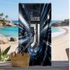 Juventus FC Printed Beach Towel Quick Dry Soft TowelPortable Large Rectangular Beach Blanket for Travel Swimming Pool