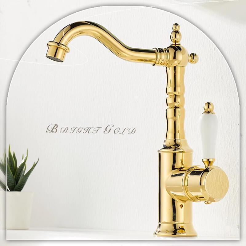 

TLXT Retro Gold Basin Faucet