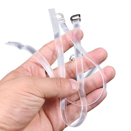 1 Pair Invisible Transparent Adjustable Buckle Design Shoe Straps Women High Heels Shoes Bands Shoe Accessories
