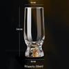 Shangqi 330ml Gold Foil Waisted Beer Glass Set